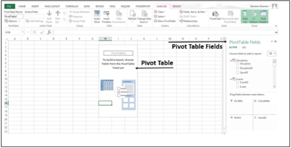 Create Imported PivotTable