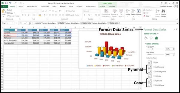 Format Data Series shape