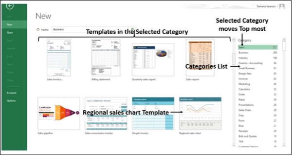 Select Templates Category