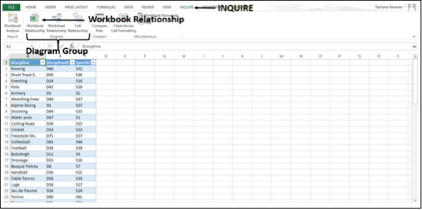 Workbook Relationship Diagram