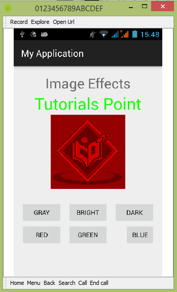 Anroid Image Effects Tutorial