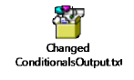 Changed Conditional Output