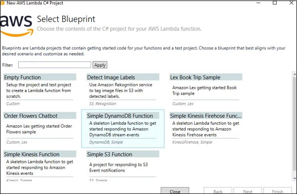 Select Blueprint
