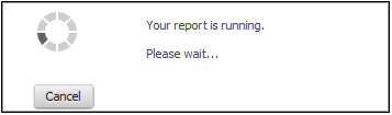 Report is running