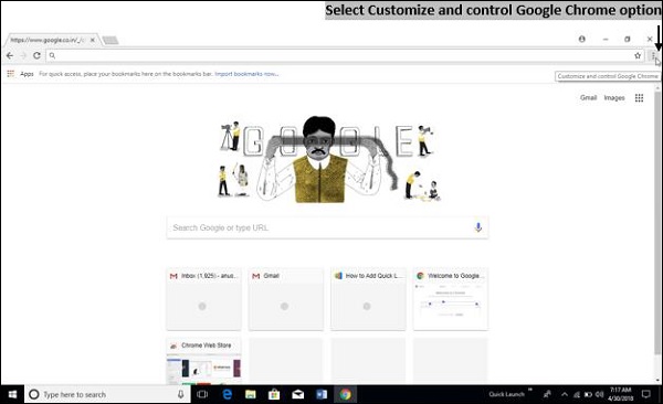 Customize Control Google Chrome