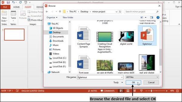 Powerpoint Browse File