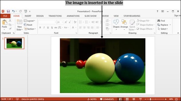 Powerpoint Image Inserted