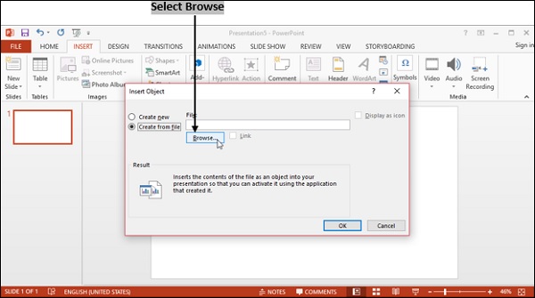 Powerpoint Select Browse