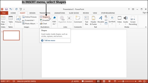 Powerpoint Select Shape