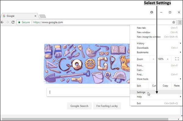 Select Browser Setting