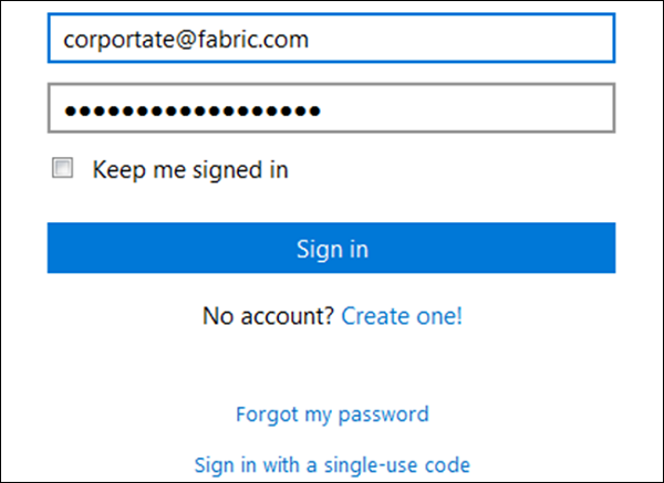 Sign in Account
