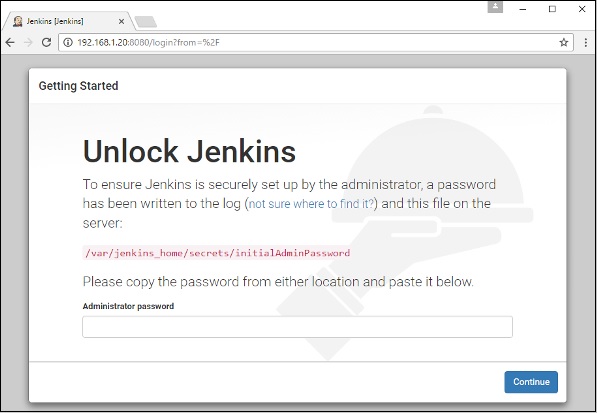 Unlock jenkins