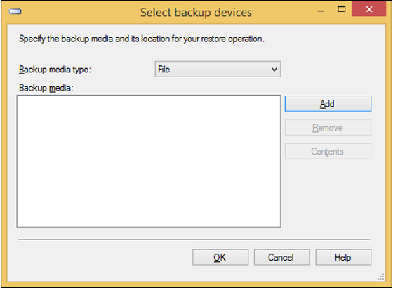 Select backup devices
