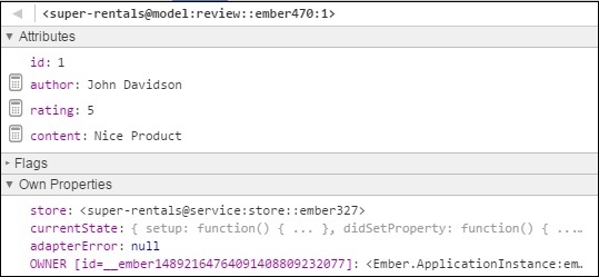 Ember.js Object Inspector