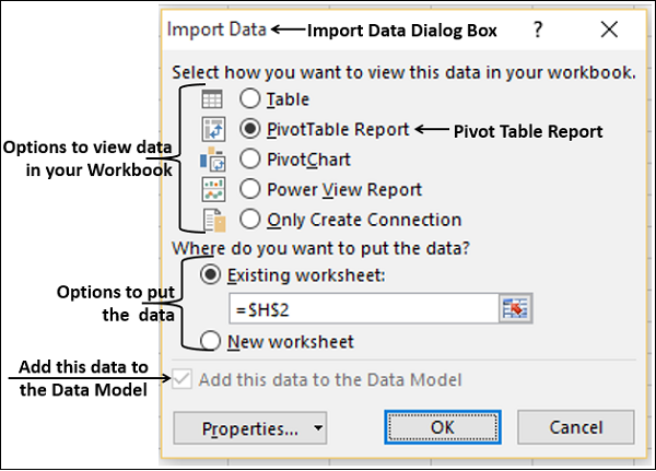 Analyze Imported Tables