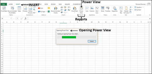 Opening Power View