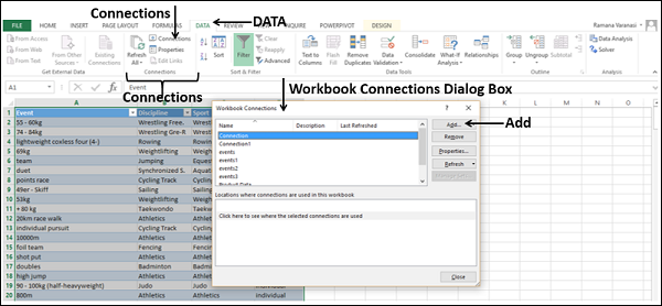 Workbook Connections