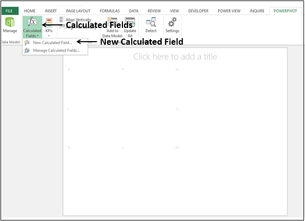 New Calculated Field