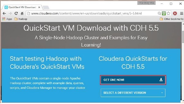 Download Page QuickStart VM