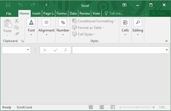 Blank Excel Sheet