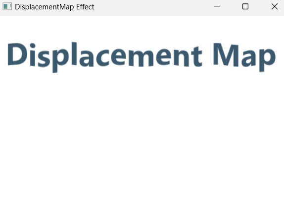 DisplacementMap effect example