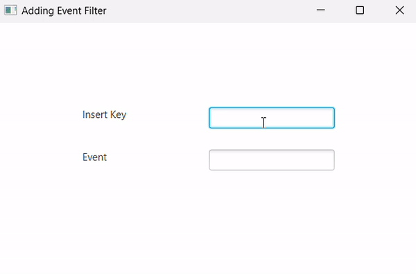 Keyboard Event Filters