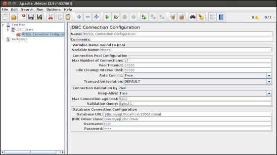 JDBC Configuration Pool