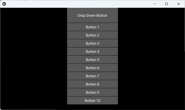 Kivy Dropdown Button