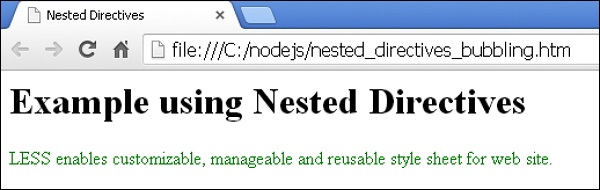 Less Nested Directives