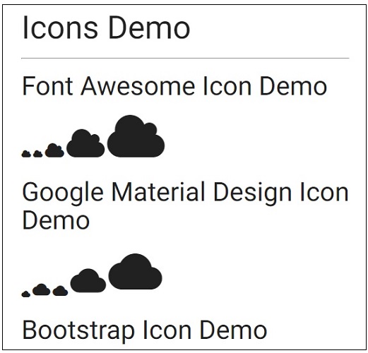 Icons Demo