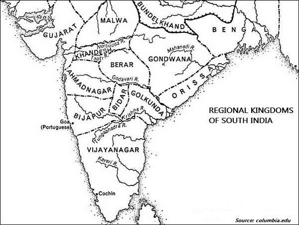 regional kingdoms of south india