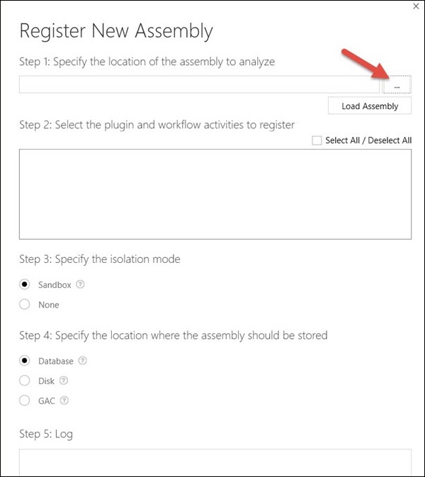 Mscrm Plugin Registration Load Assembly