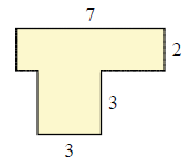 Area of a piecewise rectangular figure Example1