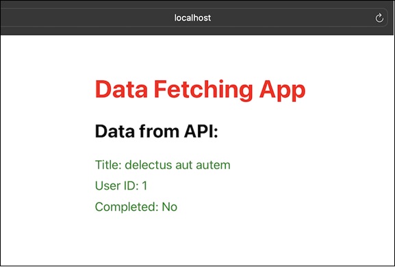 data fetching app