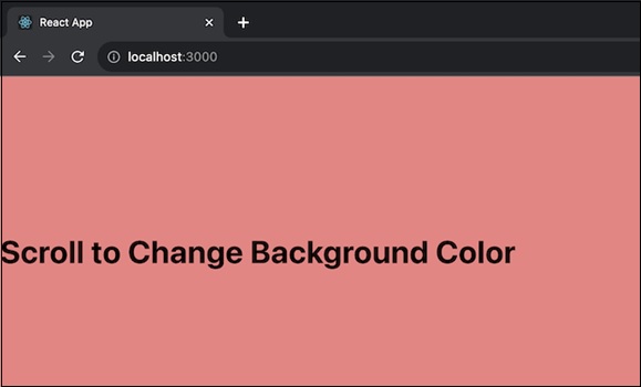 scroll change bg color