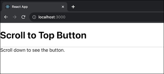 scroll top button