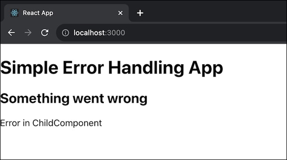 simple error handling app