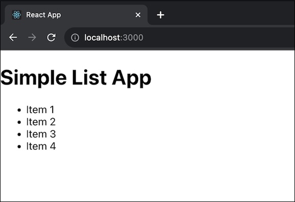 simple list app