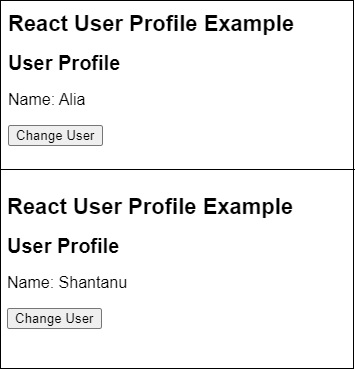 user profile
