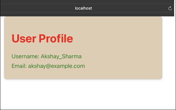 user profile name