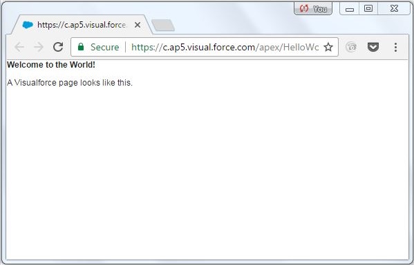 Visualforce page 2
