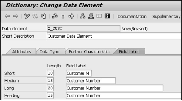 Data Elements Fields