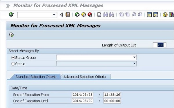 Message Monitor Transaction Code