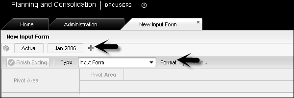 Developing Input Form
