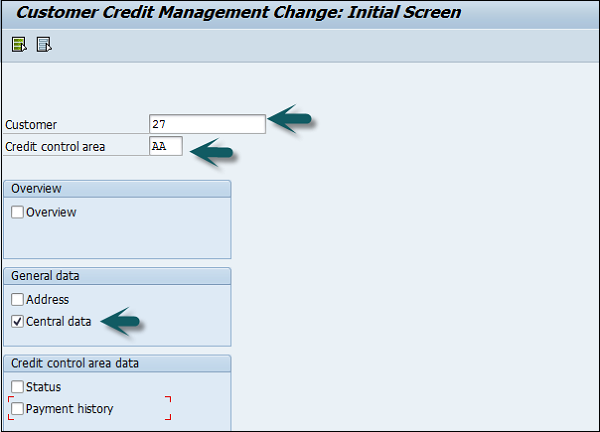 Credit Control Detail