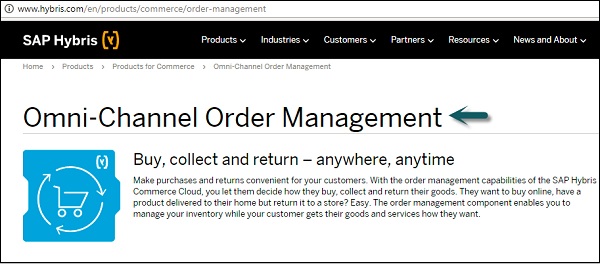 Omni Channel Order Management