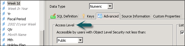 Change Access for Object