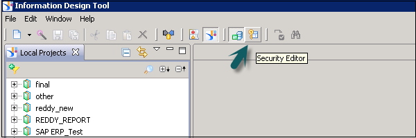 Open Security Editor