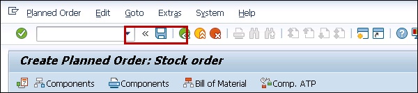 Create Planned Order Stock