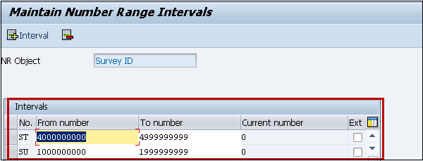 Maintain Number Range Intervals